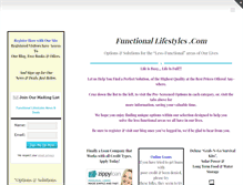 Tablet Screenshot of functionallifestyles.com